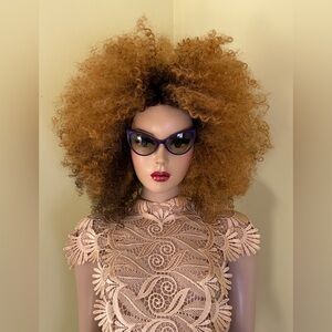 New TOM FORD TF303 90B Anastasia 55mm Purple Cat Eye Oversized Sunglasses Italy